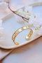 Heliophilia Silver Pulsera de Latón y Circonio Dorada